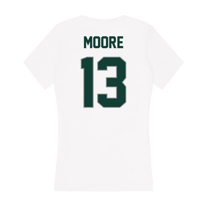 Michigan State - NCAA Women's Volleyball : Aliyah Moore - Women's V-Neck T-Shirt-1