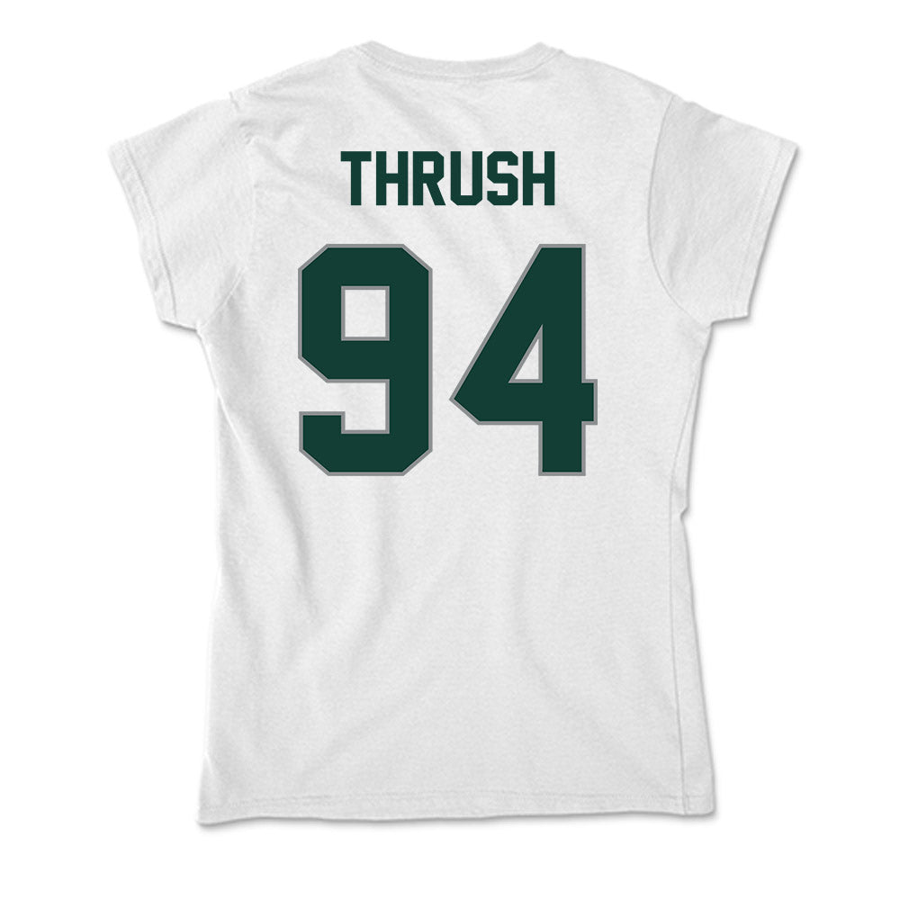Michigan State - NCAA Football : Cal Thrush - Soft Style Women’s T-Shirt-1