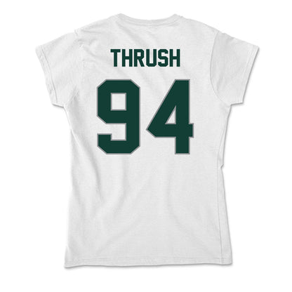 Michigan State - NCAA Football : Cal Thrush - Soft Style Women’s T-Shirt-1