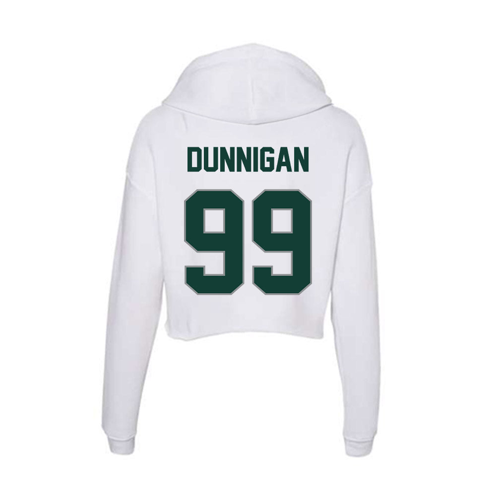 Michigan State - NCAA Football : Quindarius l Dunnigan - Women's Crop Fleece Hoodie-1