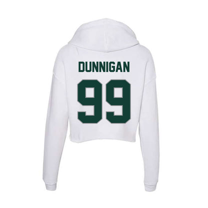 Michigan State - NCAA Football : Quindarius l Dunnigan - Women's Crop Fleece Hoodie-1