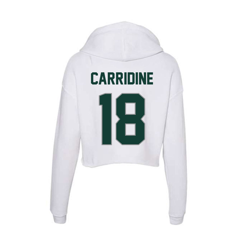 Michigan State - NCAA Football : Atticus Carridine - Women's Crop Fleece Hoodie-1