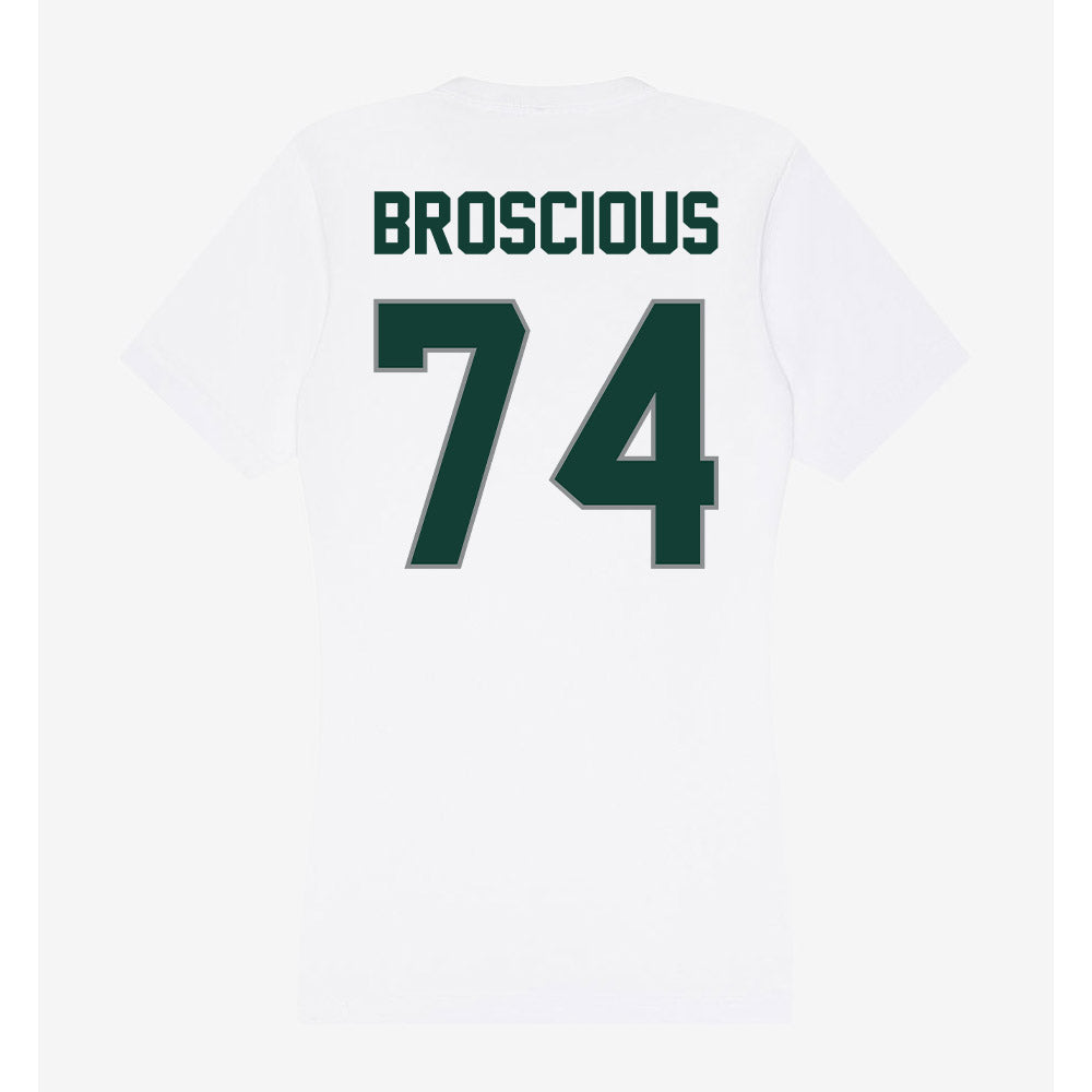 Michigan State - NCAA Football : Gavin Broscious - Women's V-Neck T-Shirt-1