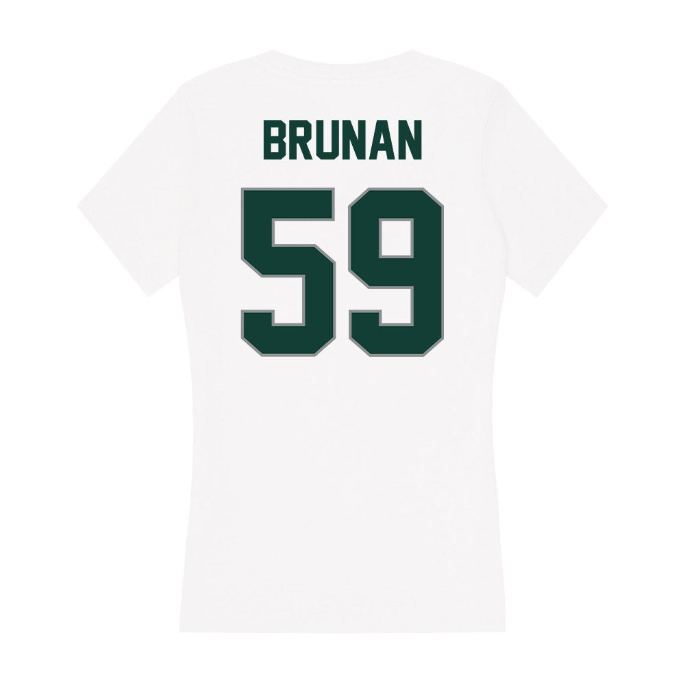 Michigan State - NCAA Football : Kyler Brunan - Women's V-Neck T-Shirt-1