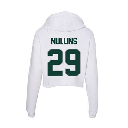 Michigan State - NCAA Football : George Mullins - Women's Crop Fleece Hoodie-1