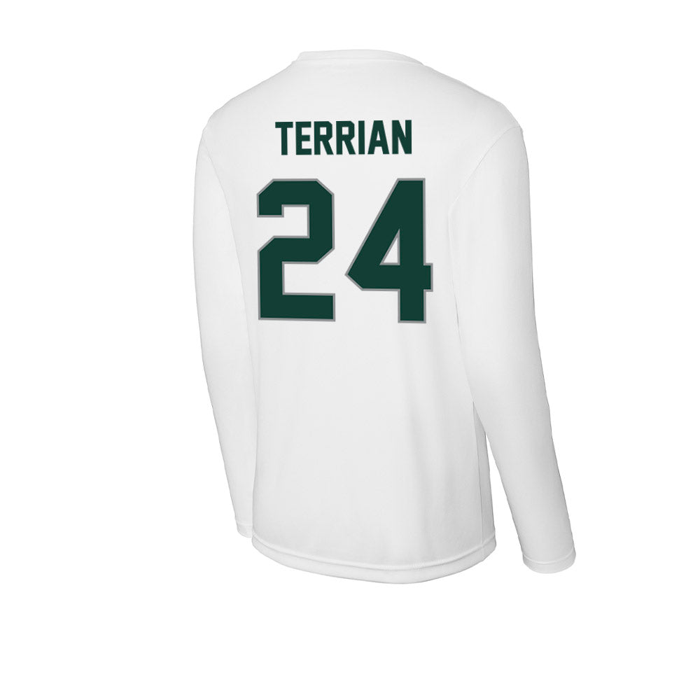 Michigan State - NCAA Women's Basketball : Amy Terrian - Activewear Long Sleeve T-Shirt-1