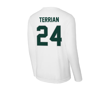 Michigan State - NCAA Women's Basketball : Amy Terrian - Activewear Long Sleeve T-Shirt-1