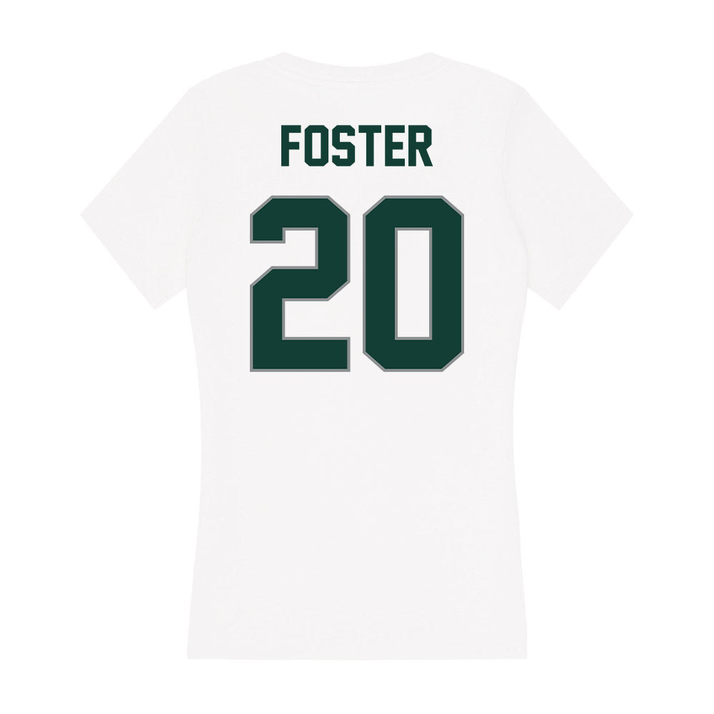 Michigan State - NCAA Football : Shawn Foster - Women's V-Neck T-Shirt-1