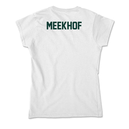 Michigan State - NCAA Men's Golf : August Meekhof - Soft Style Women’s T-Shirt-1