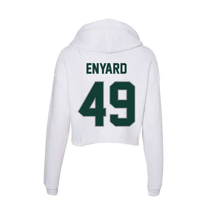 Michigan State - NCAA Football : Carter Enyard - Women's Crop Fleece Hoodie-1