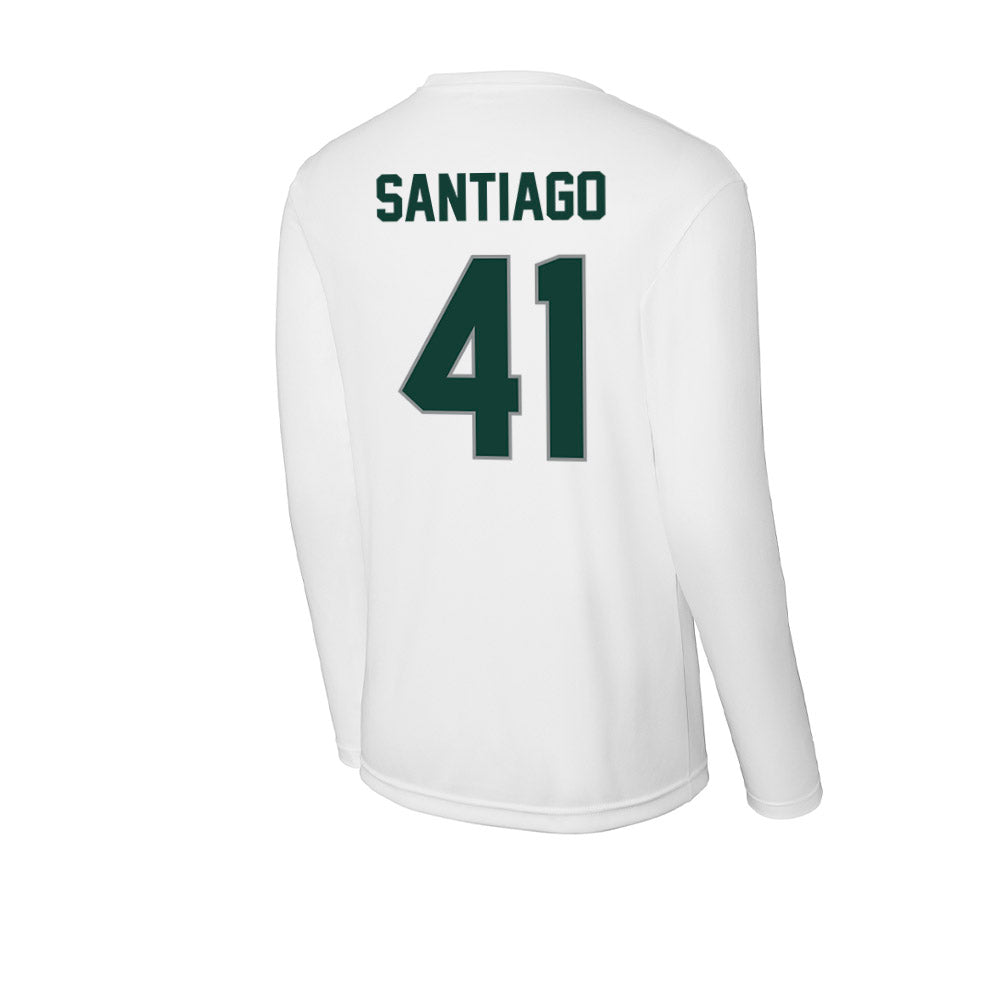 Michigan State - NCAA Football : David Santiago - Activewear Long Sleeve T-Shirt-1