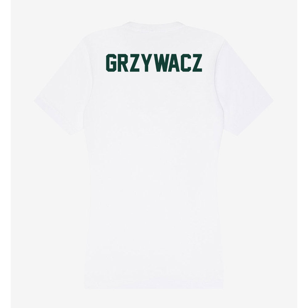 Michigan State - NCAA Women's Rowing : Megan Grzywacz - Women's V-Neck T-Shirt-1