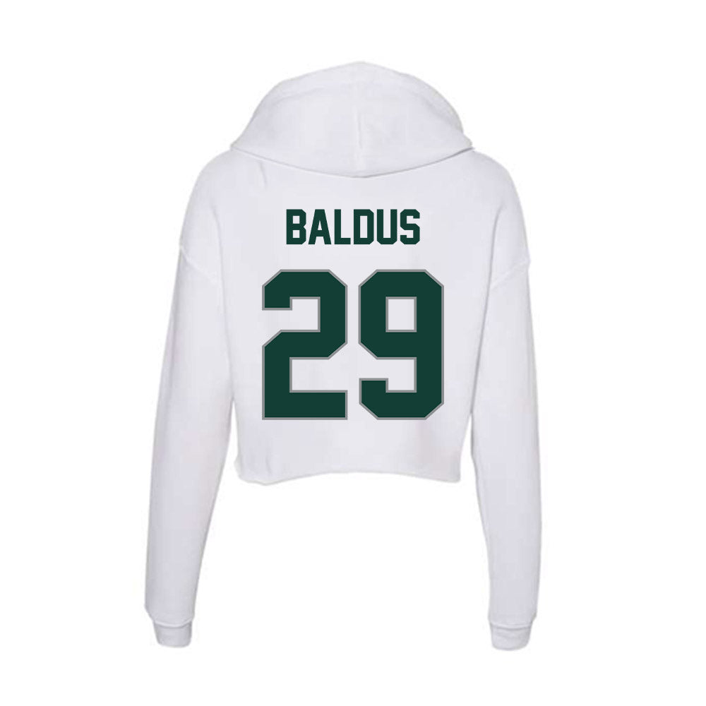 Michigan State - NCAA Women's Soccer : Addison Baldus - Women's Crop Fleece Hoodie-1