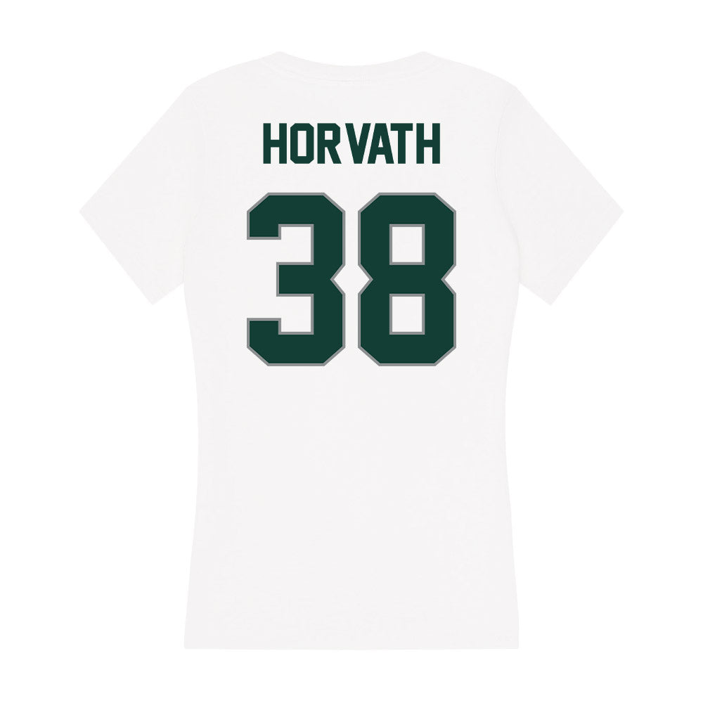 Michigan State - NCAA Baseball : Tyler Horvath - Women's V-Neck T-Shirt-1