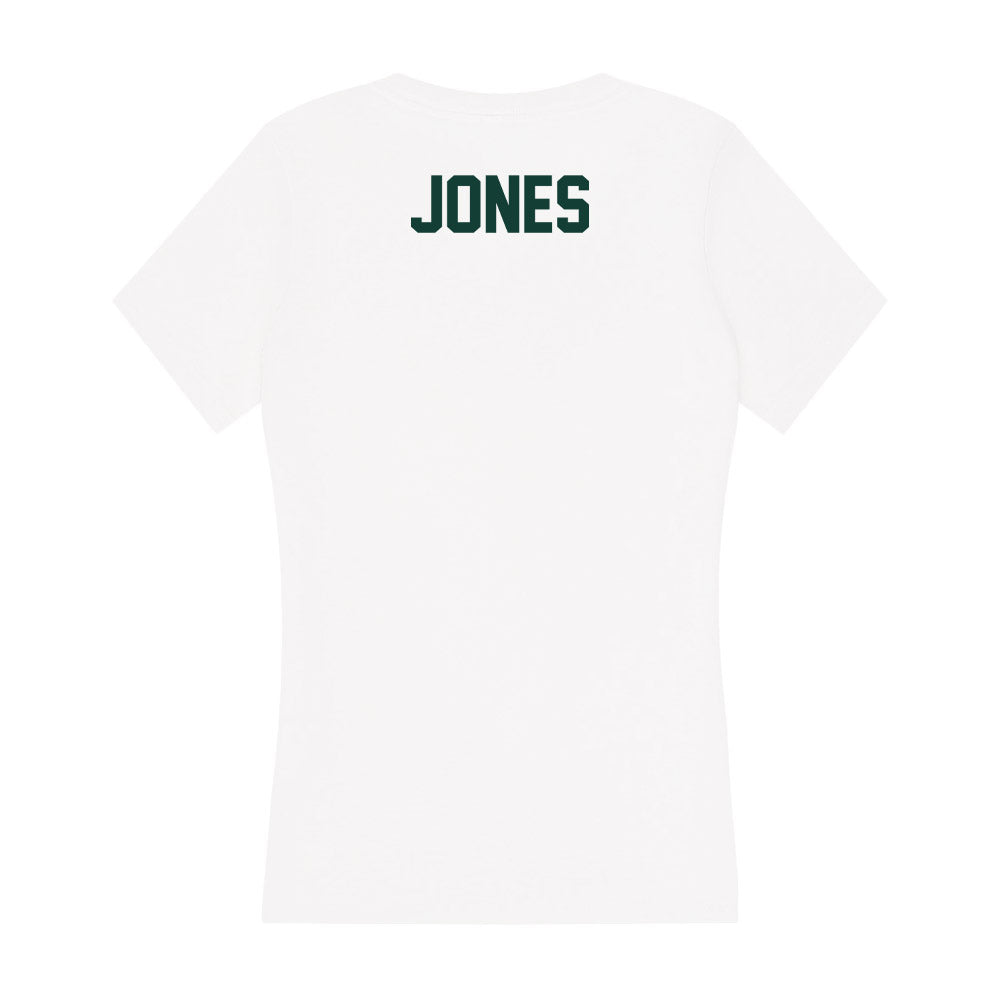 Michigan State - NCAA Women's Track & Field : Margaret Jones - Women's V-Neck T-Shirt-1