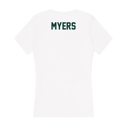 Michigan State - NCAA Wrestling : Duke Myers - Women's V-Neck T-Shirt-1