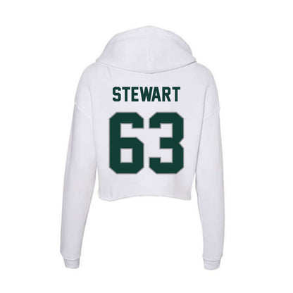 Michigan State - NCAA Football : Payton Stewart - Women's Crop Fleece Hoodie-1