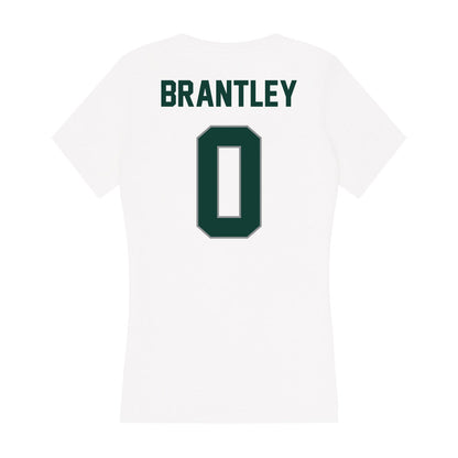 Michigan State - NCAA Football : Charles Brantley - Women's V-Neck T-Shirt-1