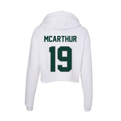 Michigan State - NCAA Women's Volleyball : Amani McArthur - Women's Crop Fleece Hoodie-1