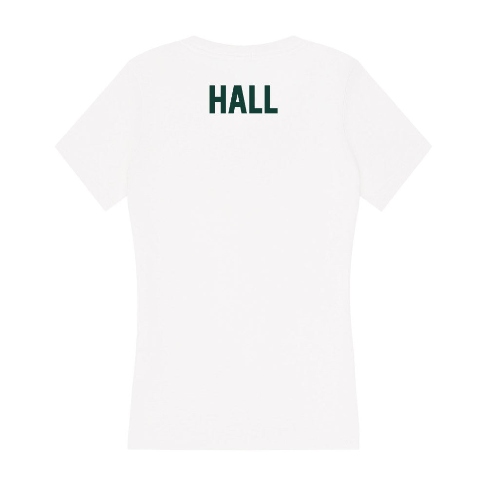 Michigan State - NCAA Women's Track & Field : Anyssa Hall - Women's V-Neck T-Shirt-1