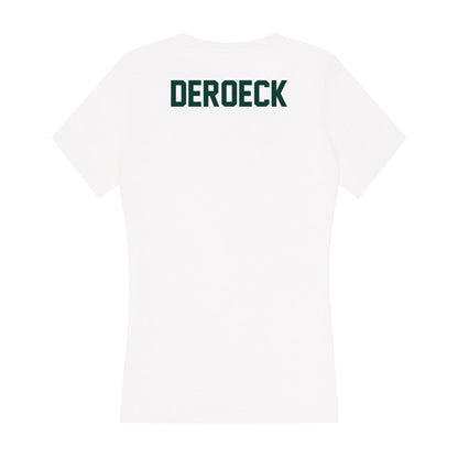 Michigan State - NCAA Women's Cross Country : Hannah DeRoeck - Women's V-Neck T-Shirt-1