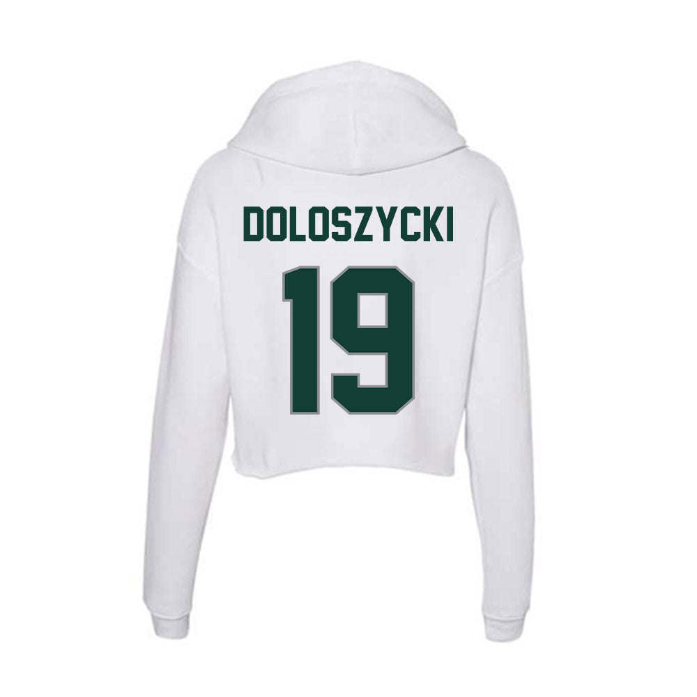 Michigan State - NCAA Softball : Sydney Doloszycki - Women's Crop Fleece Hoodie-1