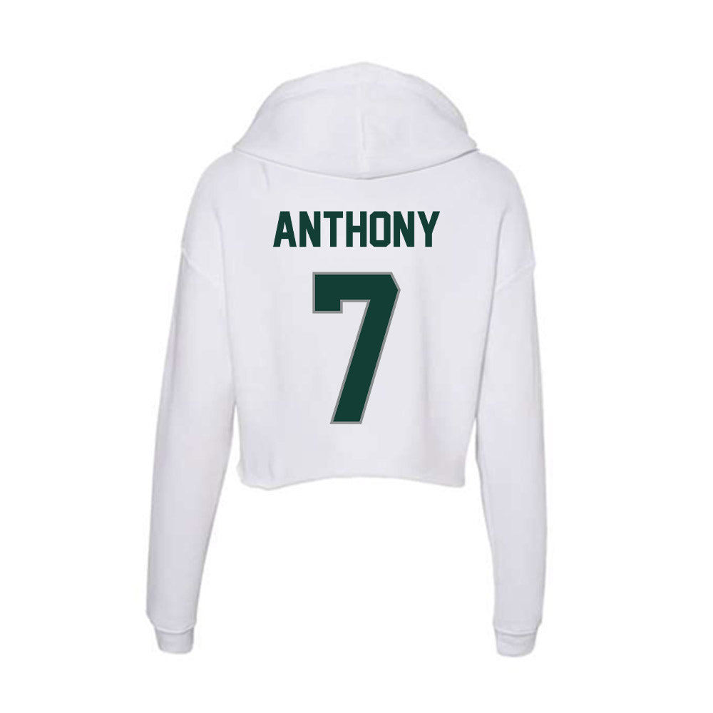 Michigan State - NCAA Softball : Mik Anthony - Women's Crop Fleece Hoodie-1