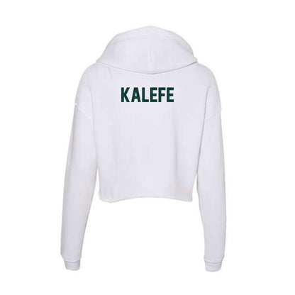 Michigan State - NCAA Women's Gymnastics : Giana Kalefe - Women's Crop Fleece Hoodie-1