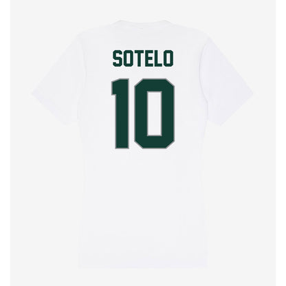 Michigan State - NCAA Women's Basketball : Ines Sotelo - Women's V-Neck T-Shirt-1