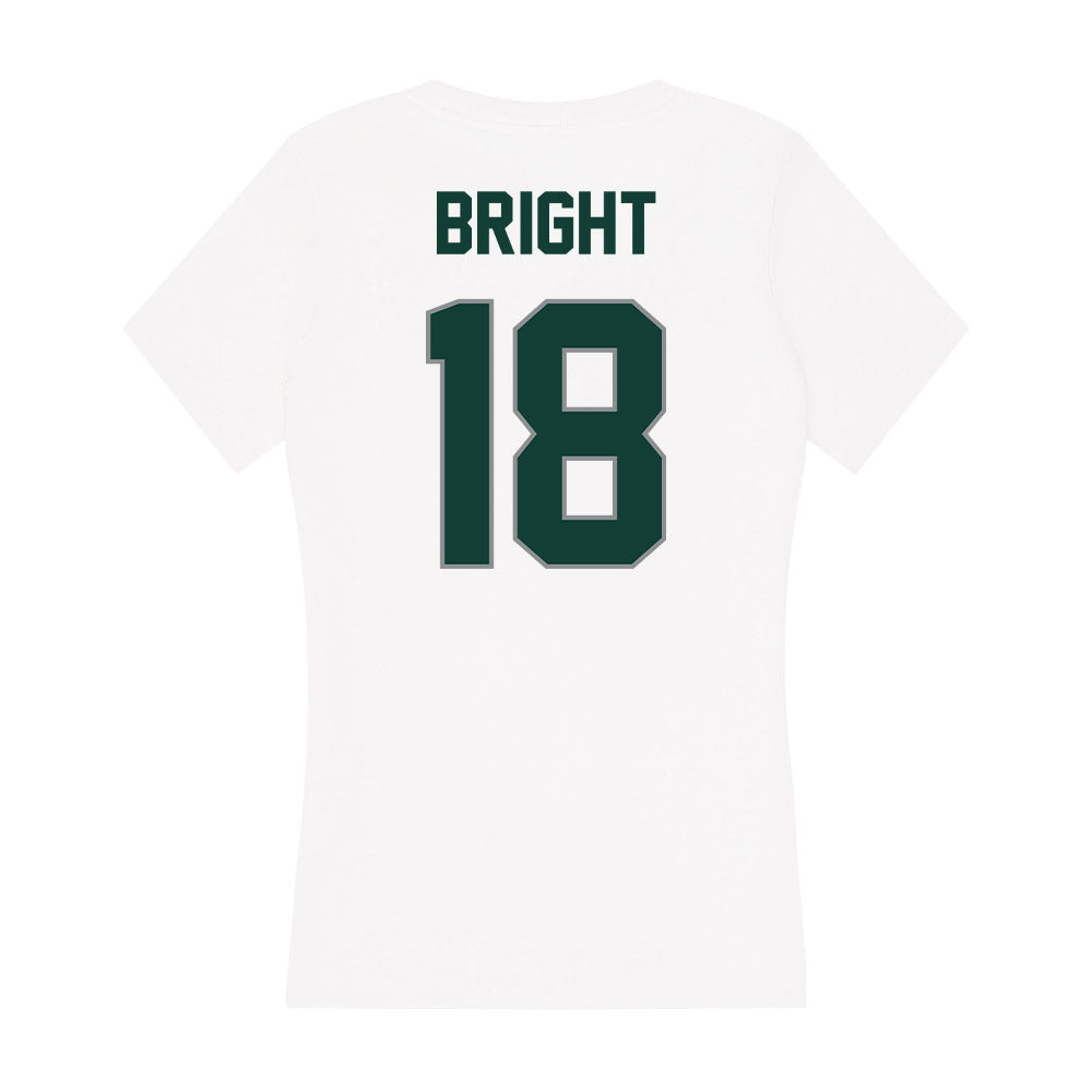 Michigan State - NCAA Baseball : Noah Bright - Women's V-Neck T-Shirt-1