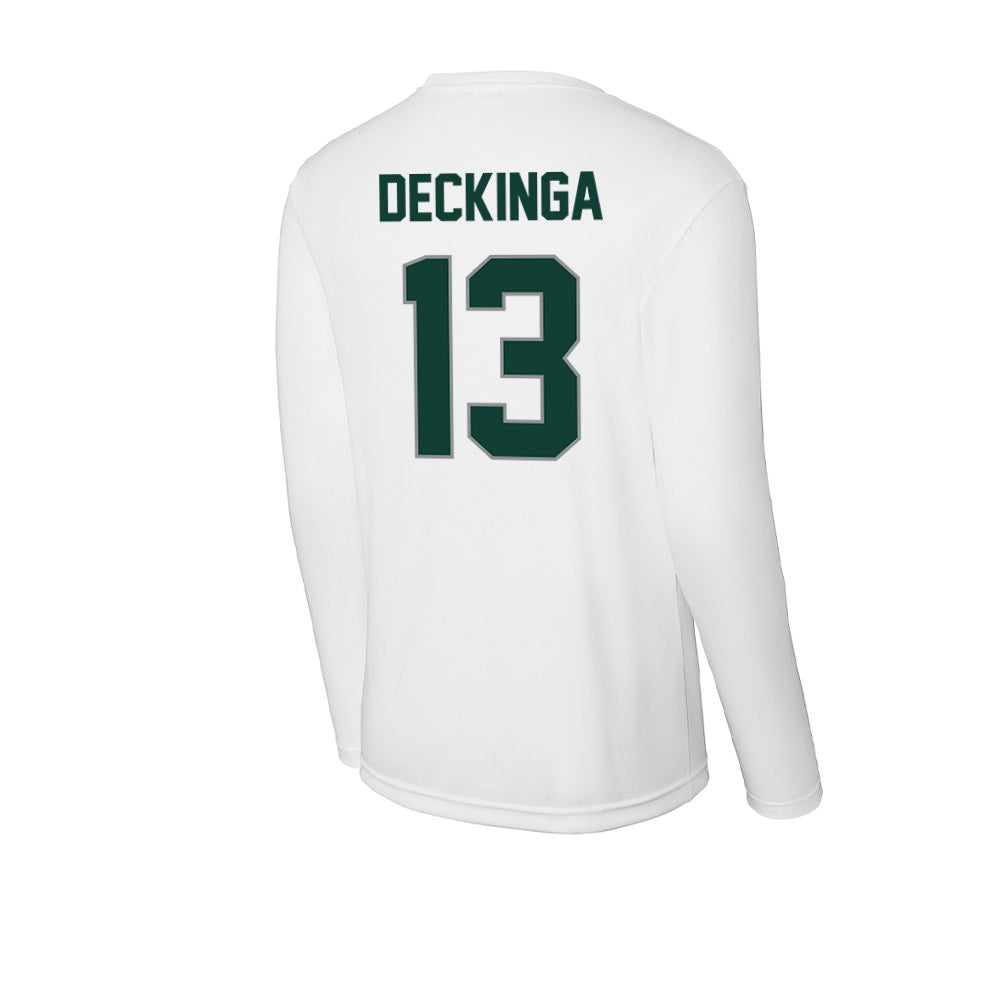 Michigan State - NCAA Baseball : CJ Deckinga - Activewear Long Sleeve T-Shirt-1