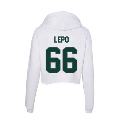 Michigan State - NCAA Football : Ashton Lepo - Women's Crop Fleece Hoodie-1