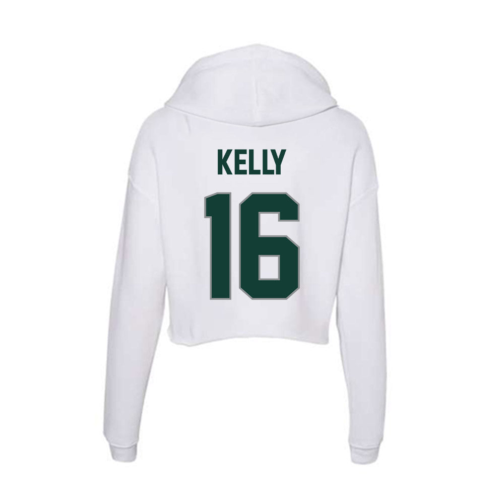 Michigan State - NCAA Women's Volleyball : Grace Kelly - Women's Crop Fleece Hoodie-1