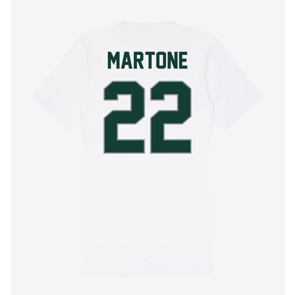 Michigan State - NCAA Men's Ice Hockey : Porter Martone - Women's V-Neck T-Shirt-1