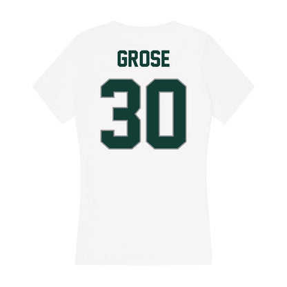 Michigan State - NCAA Football : Aveon Grose - Women's V-Neck T-Shirt-1