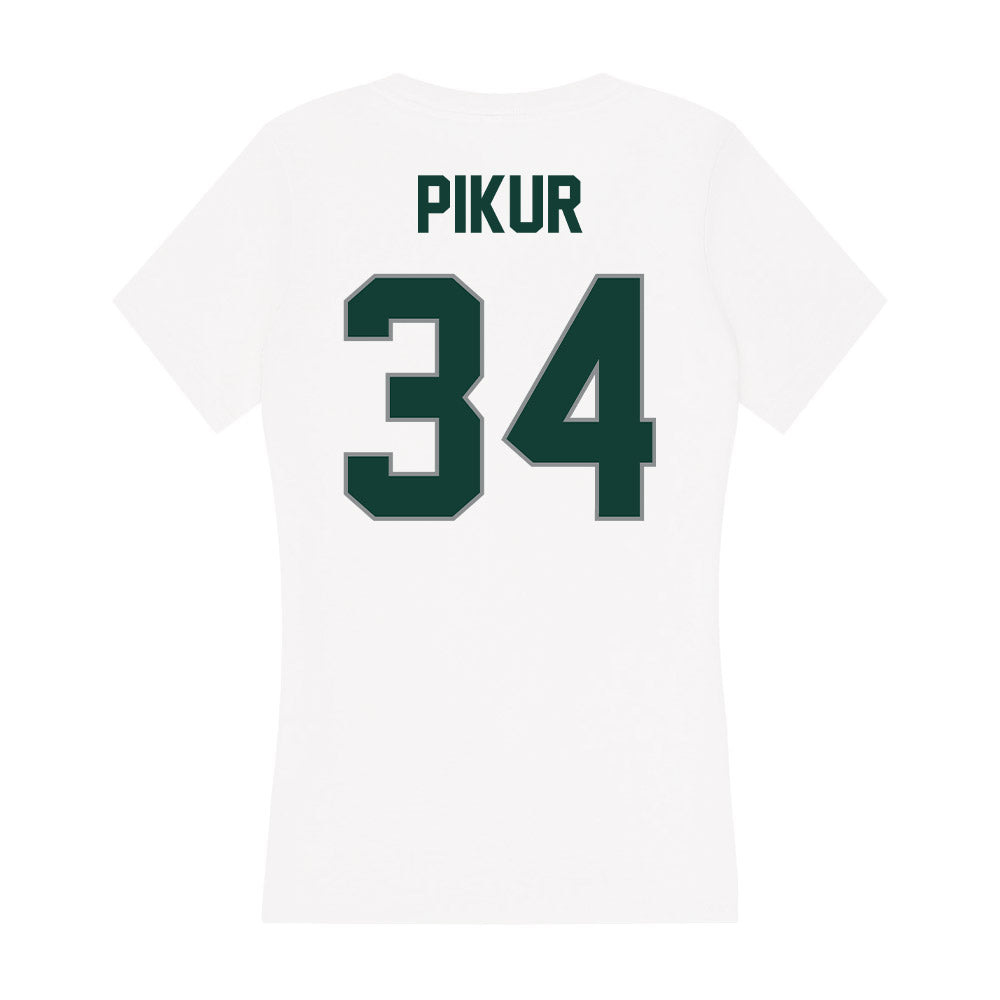 Michigan State - NCAA Baseball : Logan Pikur - Women's V-Neck T-Shirt-1