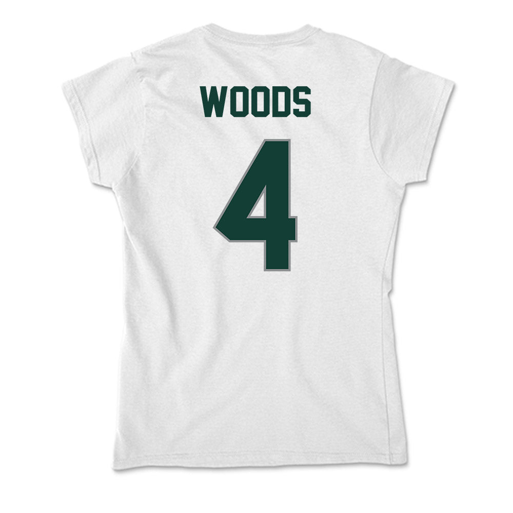 Michigan State - NCAA Football : Edward Woods - Soft Style Women’s T-Shirt-1