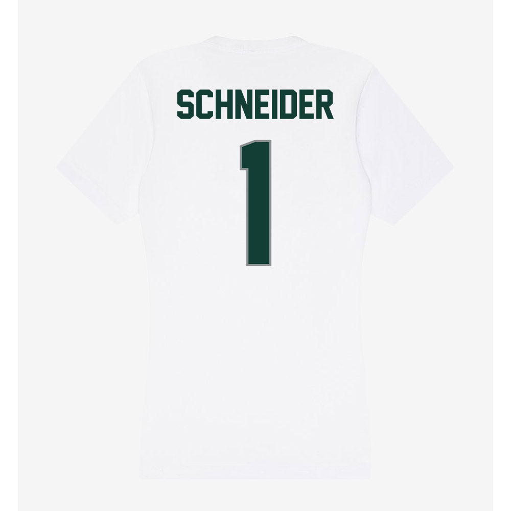 Michigan State - NCAA Women's Volleyball : Lia Schneider - Women's V-Neck T-Shirt-1