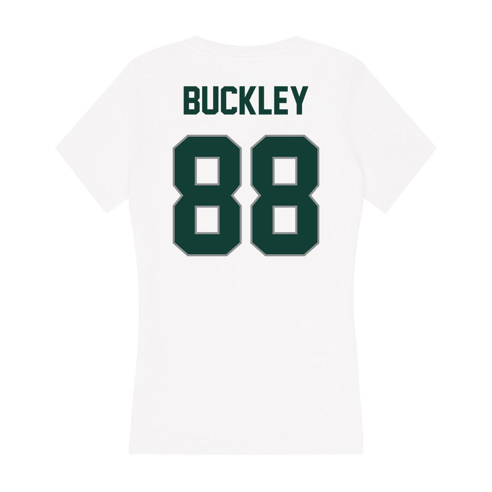 Michigan State - NCAA Football : Ruquan Buckley - Women's V-Neck T-Shirt-1