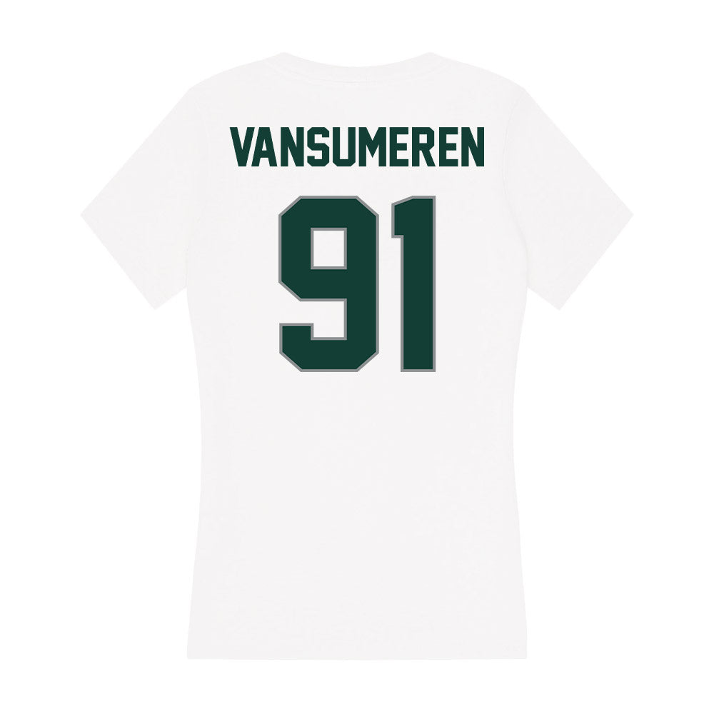 Michigan State - NCAA Football : Alex Vansumeren - Women's V-Neck T-Shirt-1