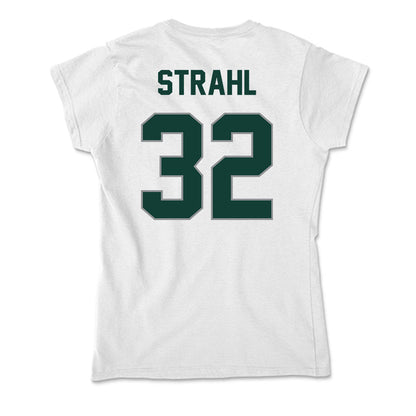 Michigan State - NCAA Men's Ice Hockey : Melvin Strahl - Soft Style Women’s T-Shirt-1