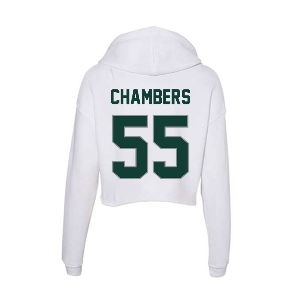 Michigan State - NCAA Baseball : Brady Chambers - Women's Crop Fleece Hoodie-1