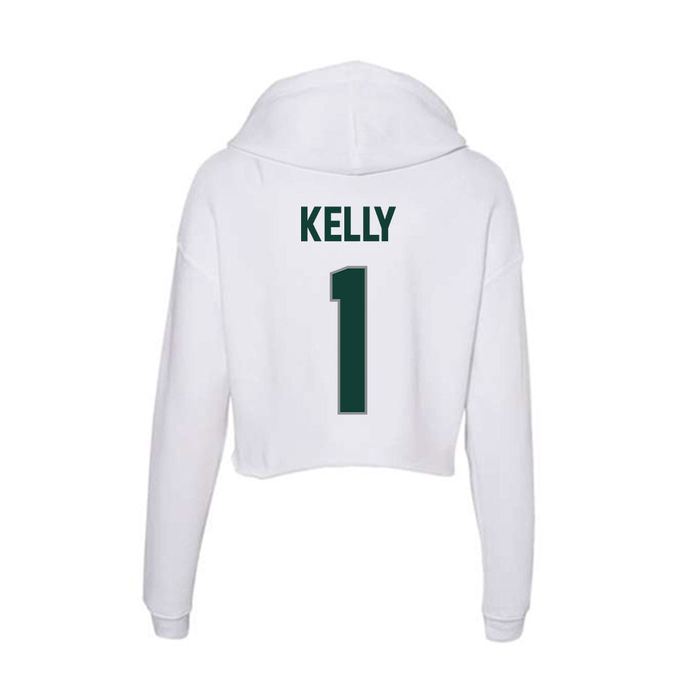 Michigan State - NCAA Football : Omari Kelly - Women's Crop Fleece Hoodie-1
