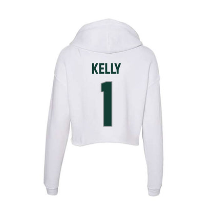 Michigan State - NCAA Football : Omari Kelly - Women's Crop Fleece Hoodie-1