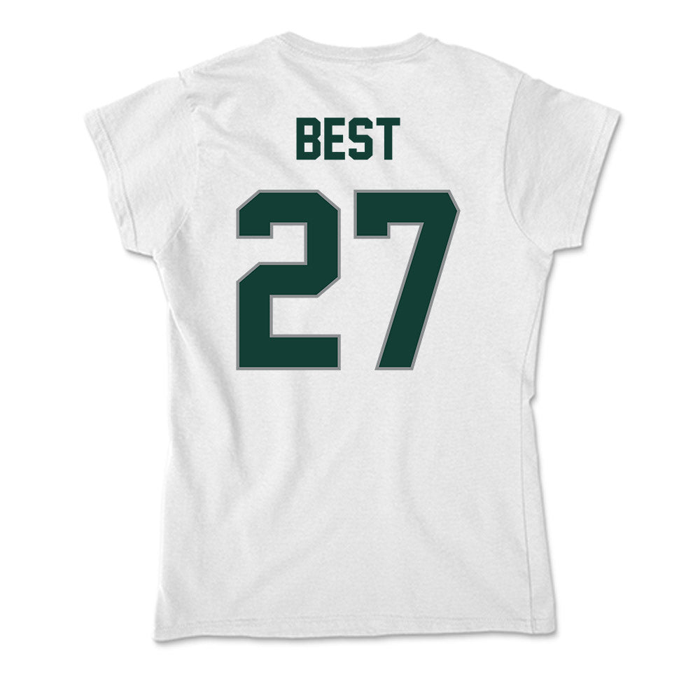 Michigan State - NCAA Men's Ice Hockey : Gavin Best - Soft Style Women’s T-Shirt-1