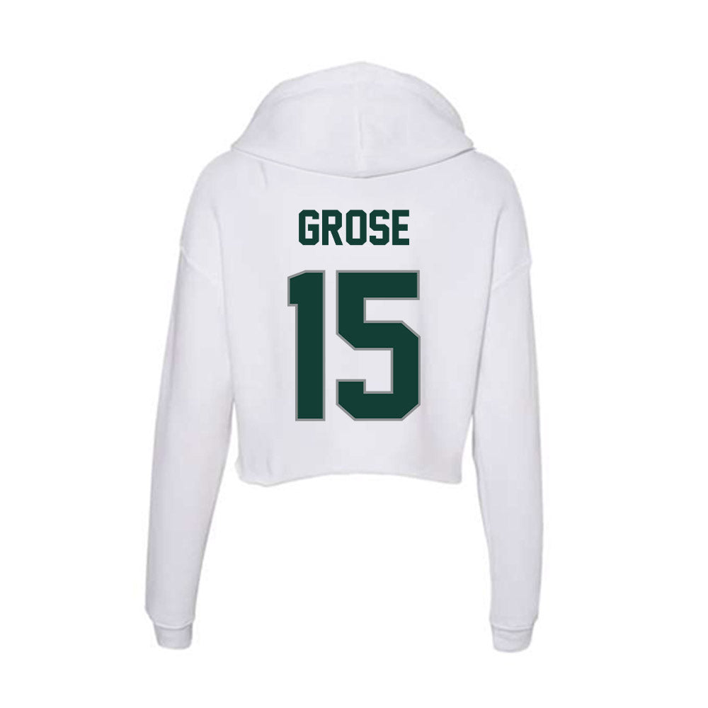 Michigan State - NCAA Football : Angelo Grose - Women's Crop Fleece Hoodie-1