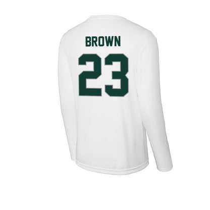 Michigan State - NCAA Women's Basketball : Jalyn Brown - Activewear Long Sleeve T-Shirt-1