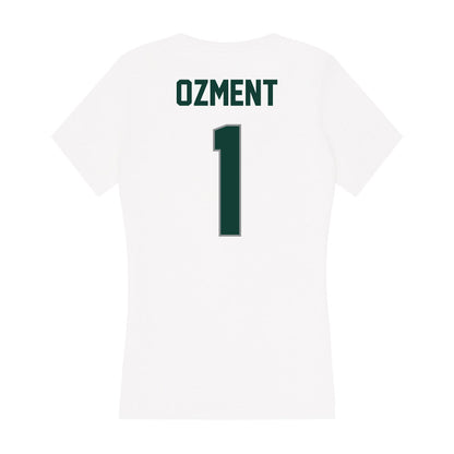 Michigan State - NCAA Women's Basketball : Tory Ozment - Women's V-Neck T-Shirt-1