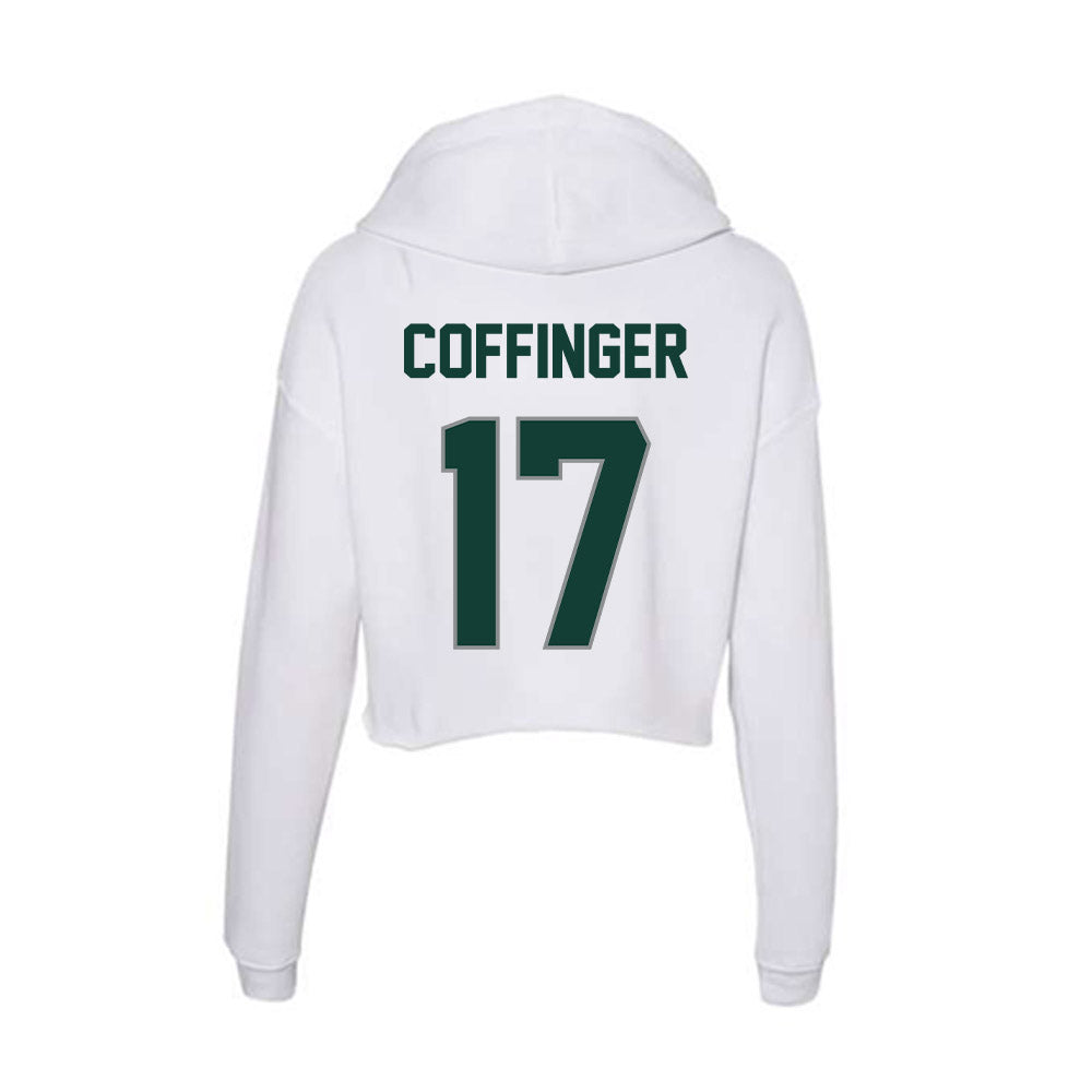 Michigan State - NCAA Softball : Ava Coffinger - Women's Crop Fleece Hoodie-1