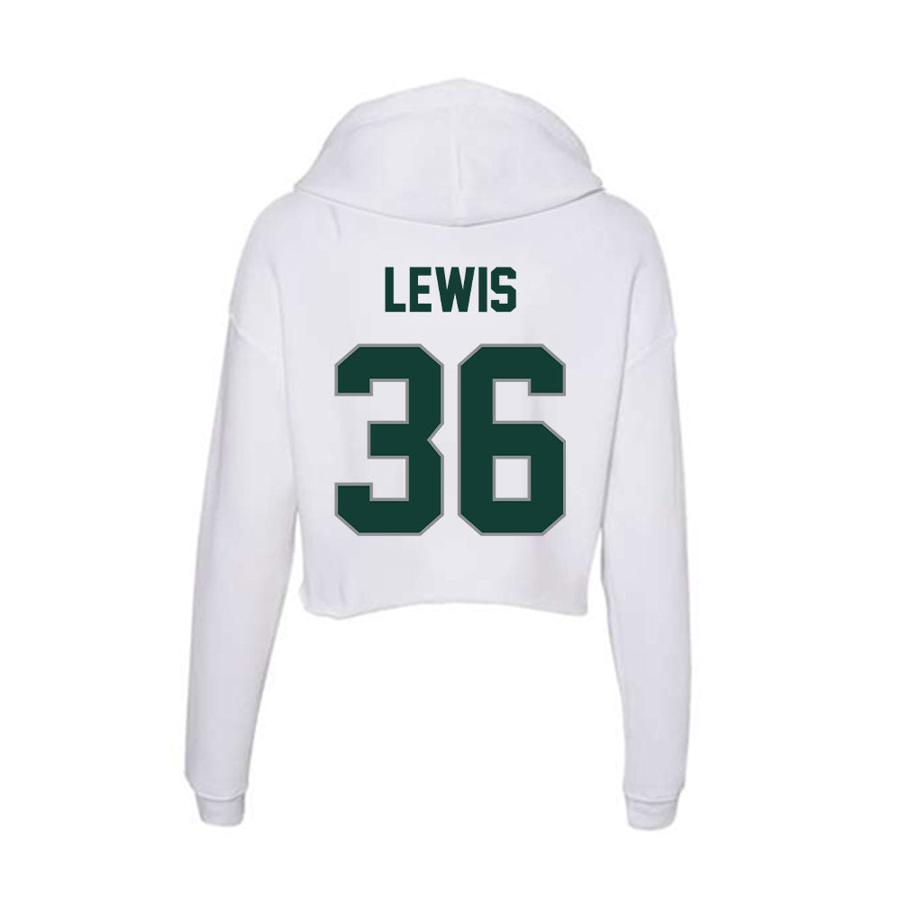 Michigan State - NCAA Football : Brandon Lewis - Women's Crop Fleece Hoodie-1